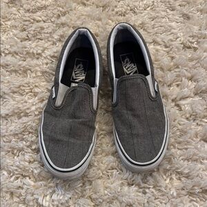 Vans Men's Gray Slip-On Shoes